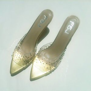 Gold Women's Pumps